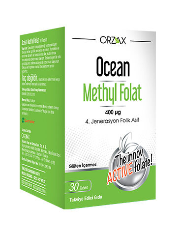 Orzax Ocean Methyl Folat 30 Tablet - Orzax