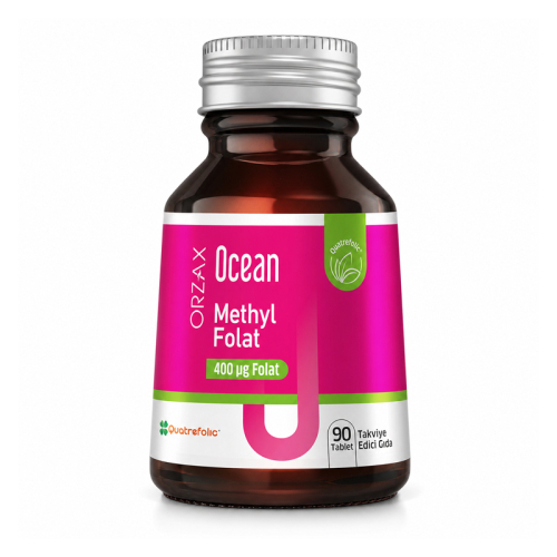 Orzax Ocean Methyl Folat Takviye Edici Gıda 90 Tablet - Orzax
