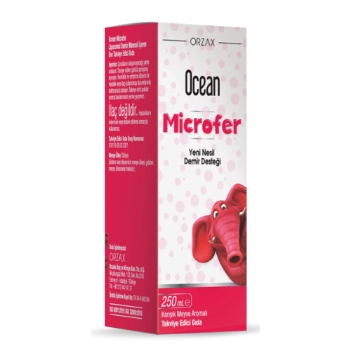 Orzax Ocean Microfer Lipozomal Demir Sıvı Takviye Edici Gıda 250 ml - Orzax