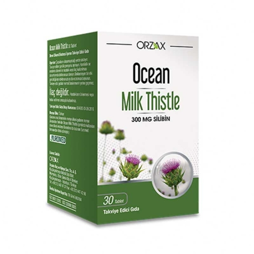 Orzax Ocean Milk Thistle Takviye Edici Gıda 30 Tablet - Orzax
