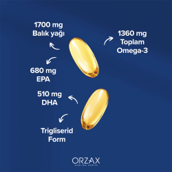 Orzax Ocean Ultimate Balık Yağı 1700 mg 30 Softjel Kapsül - 3