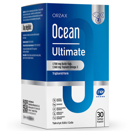 Orzax Ocean Ultimate Balık Yağı 1700 mg 30 Softjel Kapsül - Orzax