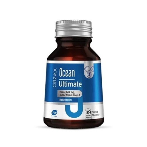 Orzax Ocean Ultimate Balık Yağı 1700 mg 39 Softjel Kapsül - Orzax