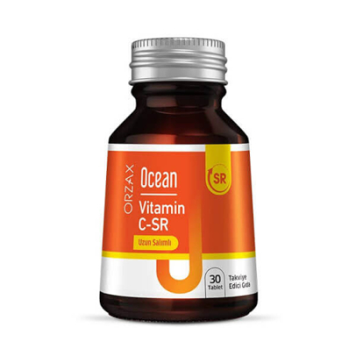 Orzax Ocean Vitamin C-SR Takviye Edici Gıda 30 Tablet - Orzax