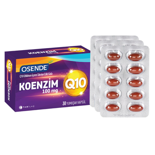Osende Koenzim 100mg Q10 30 Yumuşak Kapsül - TAB İlaç Sanayi A.Ş