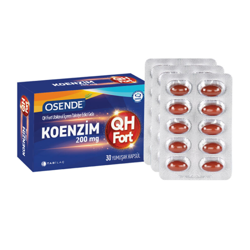 Osende Koenzim 200mg QH Fort 30 Yumuşak Kapsül - TAB İlaç Sanayi A.Ş