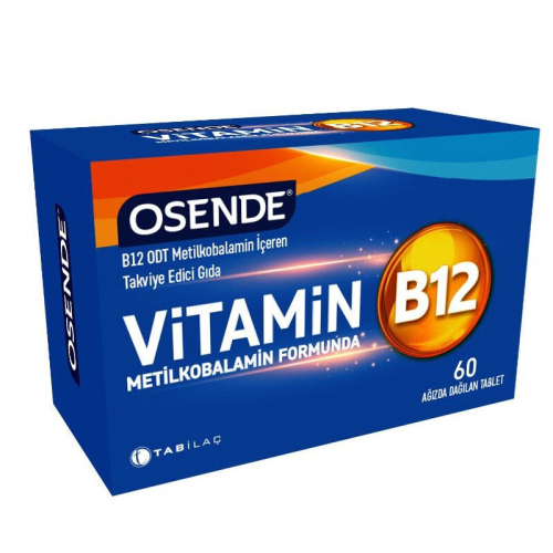Osende Metilkobalamin B12 60 Tablet - TAB İlaç Sanayi A.Ş