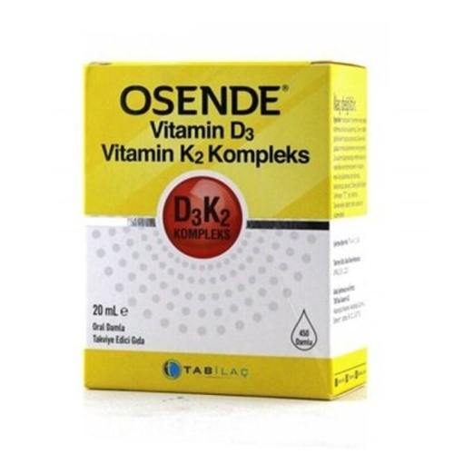 Osende Vitamin D3 K2 Complex Takviye Edici Gıda 20 ml - TAB İlaç Sanayi A.Ş