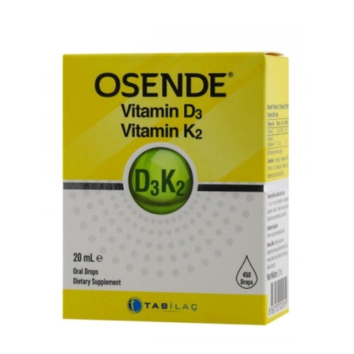 Osende Vitamin D3 K2 Takviye Edici Gıda 20 ml - 1