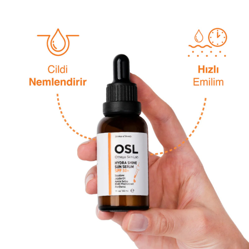 Osl Omega Skin Lab Hydra Shine Sun Serum SPF 50+ 30 ml - 4