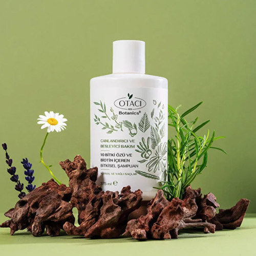 Otacı 10 Bitki Özü ve Biotin İçeren Bitkisel Şampuan 375 ml - 2
