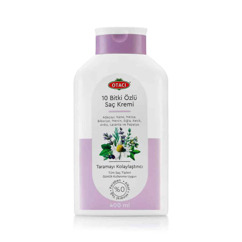 Otacı 10 Bitkili Onarıcı Bitki Özlü Saç Kremi 400ml - Otacı