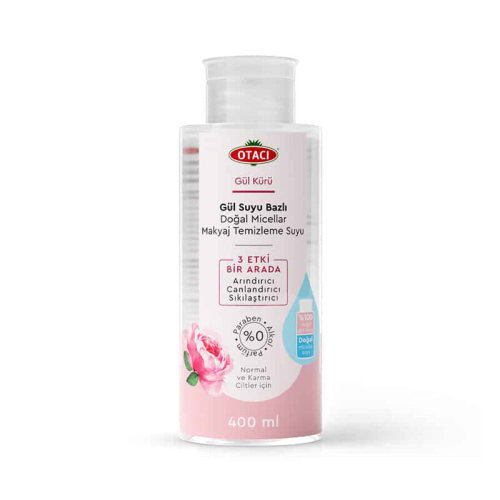 Otacı Gül Kürü Gül Suyu Bazlı Makyaj Temizleme Suyu 400 ml - Otacı