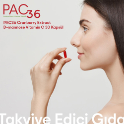 Pac 36 Cranberry Extract D-mannoz ve Vitamin C 30 Kapsül - 6