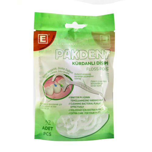 Pakdent Kürdanlı Diş İpi 32 Adet - Pakdent