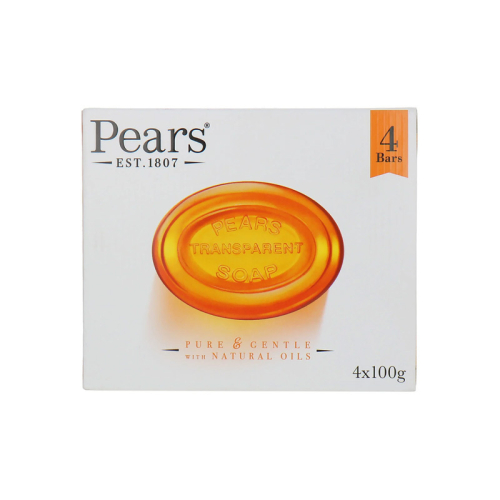 Pears Doğal Yağlı Transparan Sabun 100 gr x 4 - Pears
