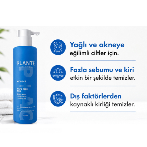 Plante Dermaceuticals Yağlı ve Akneye Eğilimli Ciltler İçin Yüz Yıkama Jeli 400 ml - 4