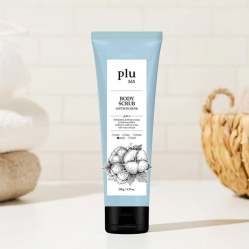 Plu 365 Body Scrub Cotton Musk - Pamuk Çiçekli Vücut Peelingi 100 gr - 2