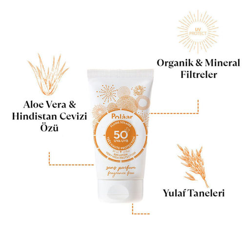Polaar Fluide Solaire Güneş Koruyucu Krem Spf50+ 50 ml - 3