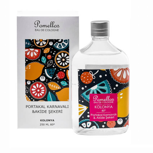 Pomellos Kolonya Portakal Karnavalı ve Akide Şekeri - Cam Şişe 250 ml - Pomellos