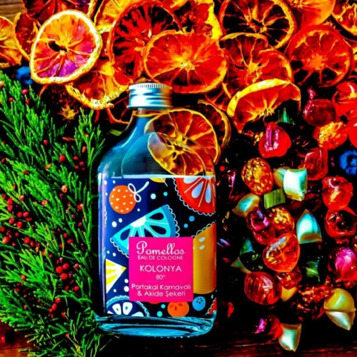 Pomellos Kolonya Portakal Karnavalı ve Akide Şekeri - Cam Şişe 250 ml - 2