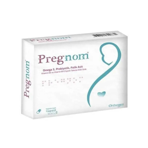 Pregnom Omega 3 Probiyotik Folik Asit 30 Yumuşak Jel Kapsül - Orthogen