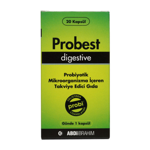 Probest Digestive Probiyotik Takviye Edici Gıda 20 Kapsül - 1