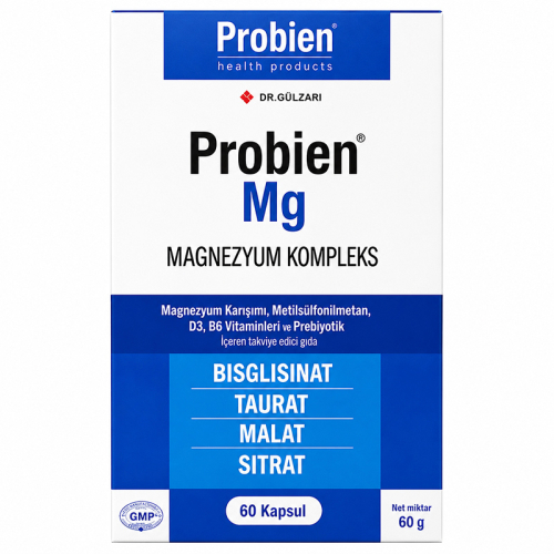 Probien Mg Magnezyum Kompleks Takviye Edici Gıda 60 Kapsül - Probien