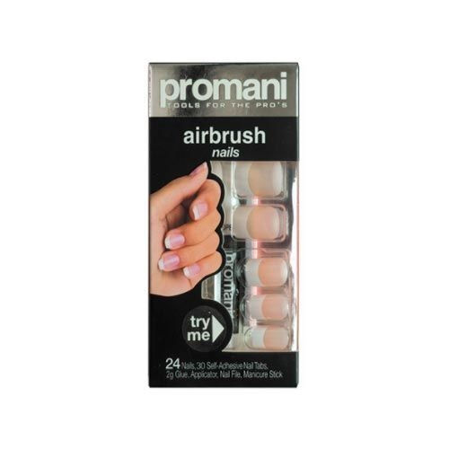 Promani French Takma Tırnak Kiti Moon Tip Bej - Promani