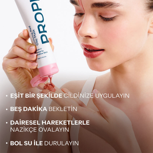 Propia Gözenek Karşıtı Kırmızı Kil Maskesi 100 ml - 5