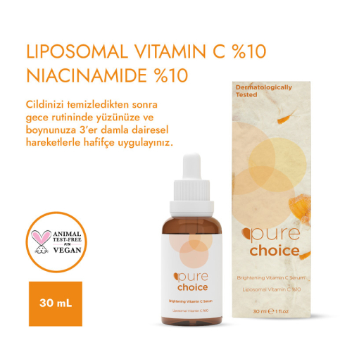 Pure Choice Aydınlatıcı C Vitamini Serum %10 30 ml - 3