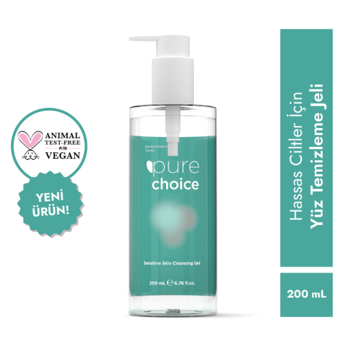 Pure Choice Hassas Ciltler için Yüz Temizleme Jeli 200 ml - 3