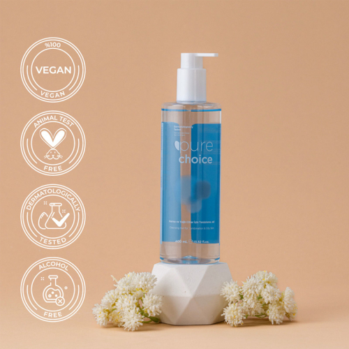 Pure Choice Karma ve Yağlı Ciltler için Yüz Temizleme Jeli 400 ml - 6