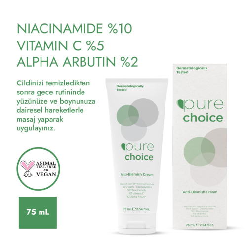 Pure Choice Leke Karşıtı Cilt Bakım Kremi 75 ml - 4