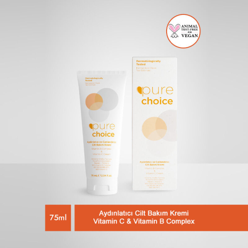 Pure Choice Vitamin C ve Vitamin B Complex Cilt Bakım Kremi 75 ml - 7