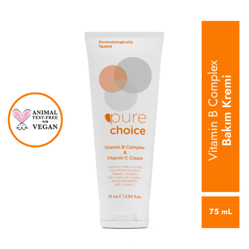 Pure Choice Vitamin C ve Vitamin B Complex Cilt Bakım Kremi 75 ml - 3