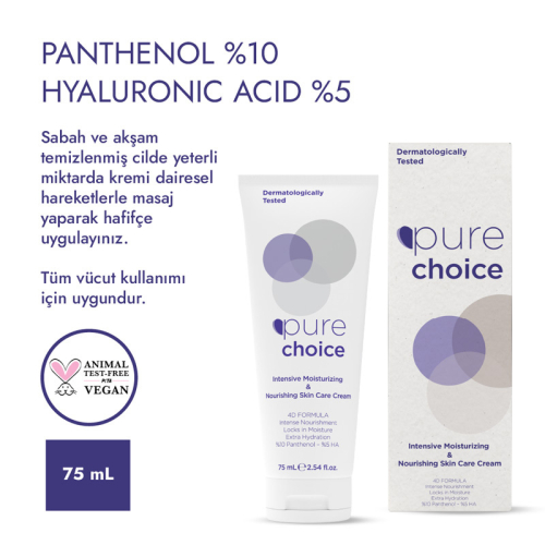 Pure Choice Yoğun Nemlendirici Ve Besleyici Cilt Bakım Kremi 75 ml - 4