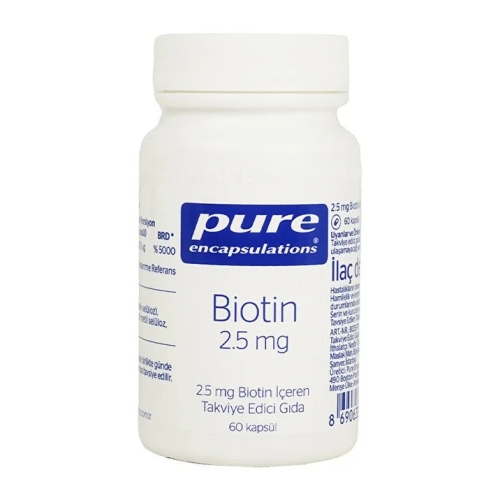 Pure Encapsulations Biotin Takviye Edici Gıda 60 Kapsül - 1