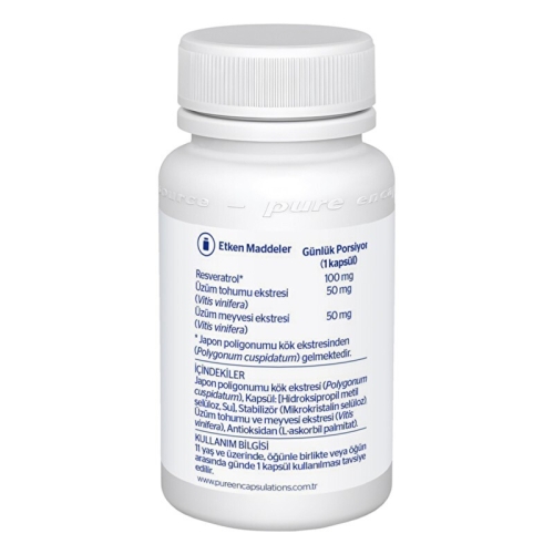 Pure Encapsulations Resveratrol Extra Takviye Edici Gıda 30 Kapsül - 2