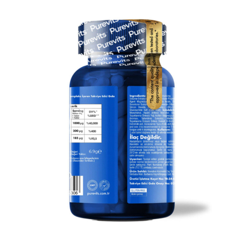 Purevits B12 Complex Takviye Edici Gıda Dilaltı 30 Tablet - 2