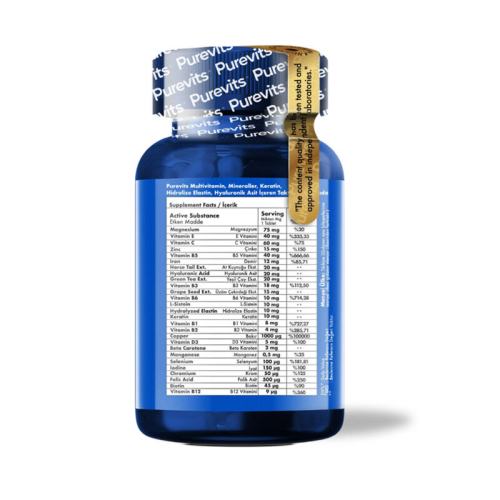 Purevits Green Factor Multivitamin Mineral Complex 30 Tablet - 3