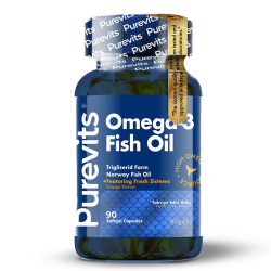 Purevits Omega-3 Fish Oil Takviye Edici Gıda 90 Kapsül - 1