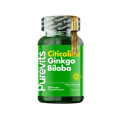 Purevits Sitikolin Gingko Biloba Takviye Edici Gıda 30 Kapsül - Purevits