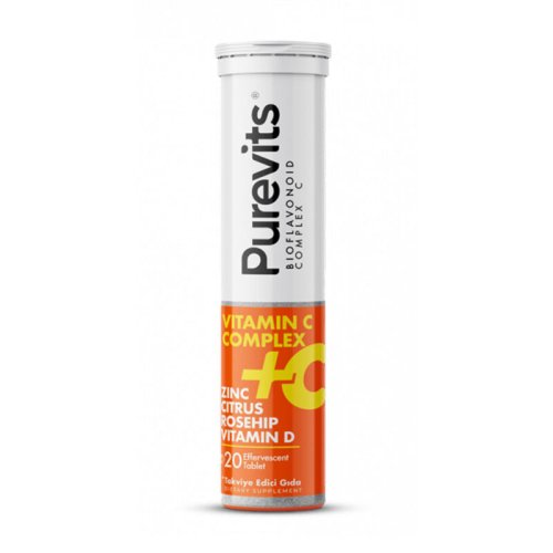 Purevits Vitamin C 1000 mg Complex 20 Efervesan Tablet - Purevits