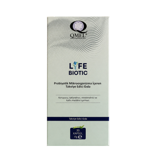 QMEL Life Biotic Probiyotik Mikroorganizma İçeren Takviye Edici Gıda 30 Kapsül - QMEL