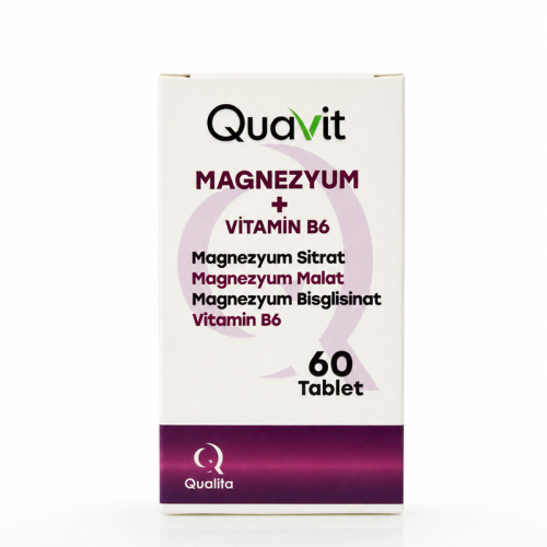 Quavit Magnezyum Takviye Edici Gıda 60 Tablet - Qualita