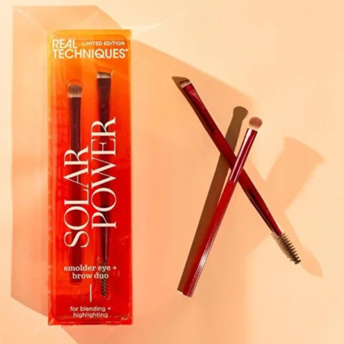 Real Techniques RT-0061 Solar Power Smolder Limited Edition İkili Göz ve Kaş Makyaj Fırça Seti - Real Techniques