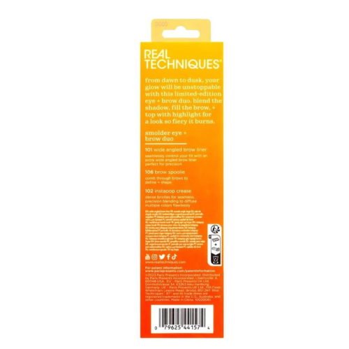 Real Techniques RT-0061 Solar Power Smolder Limited Edition İkili Göz ve Kaş Makyaj Fırça Seti - 5