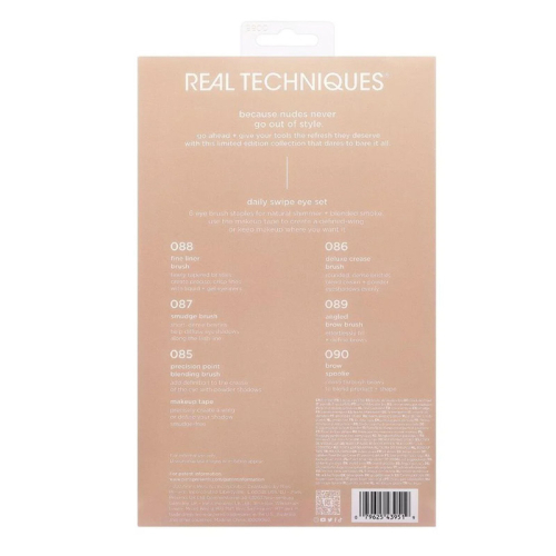 Real Techniques RT-9960 New Nude Limited Edition Günlük Göz Makyaj Fırça Seti - 4