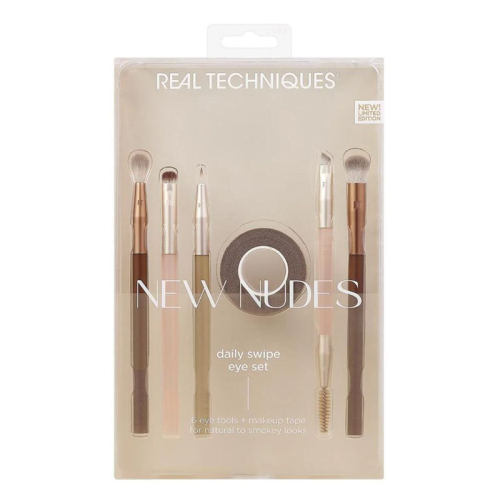 Real Techniques RT-9960 New Nude Limited Edition Günlük Göz Makyaj Fırça Seti - 5